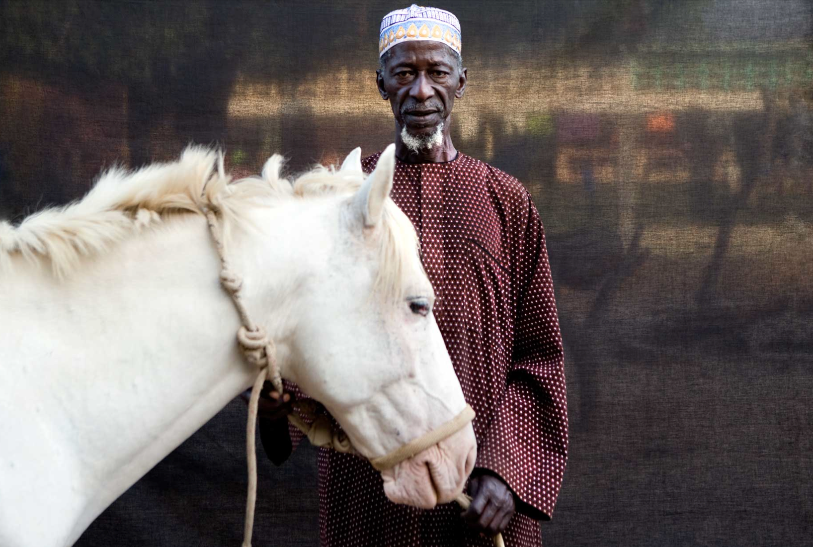 'Silfando' Village chief, Herouna Tunkara and his horse ©Jason Florio