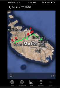 GPS Map - Victoria Lines, Malta