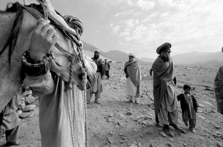 Nomad with his Horse, Afghanistan © Jason Florio - black and white fine art photography prints available online from the HJF Gallery
