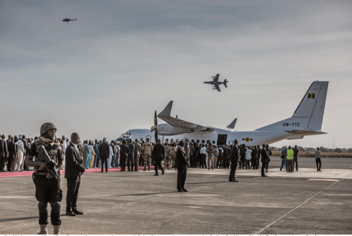 Gambia's new president, Adama Barrow, at Banjul Airport, The Gambia ©Jason Florio