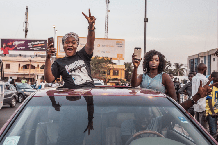 #GambiaHasDecided - supporters of the new President Adama Barrow, The Gambia © Jason Florio