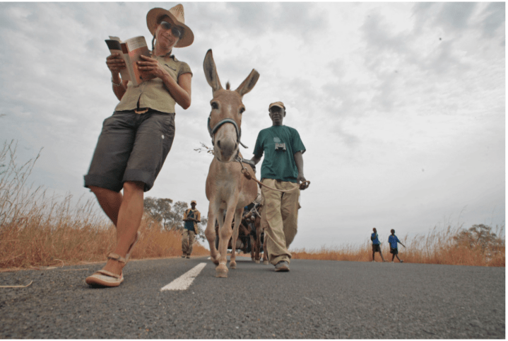 Helen Jones-Florio, 'Paddy' the donkey, Samba Leigh - A Short Walk in the Gambian Bush (930km of it!) © Jason Florio