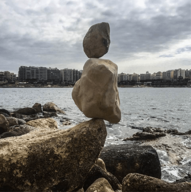 Balanced rocks, Spinola Bay, Malta ©Jason Florio