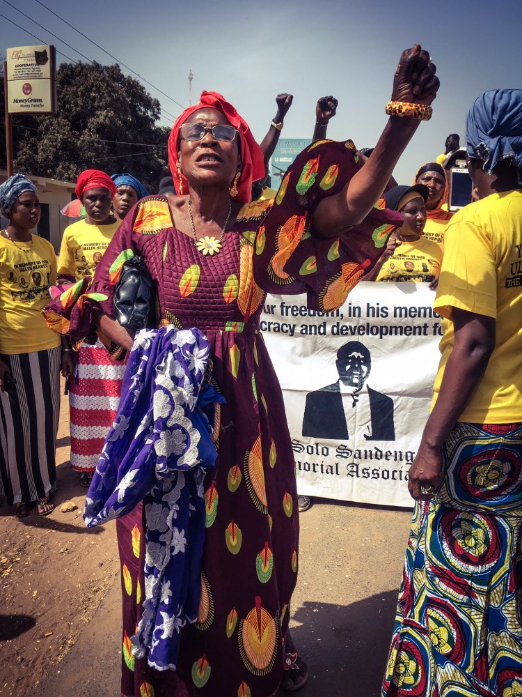 Solo Sandeng Memorial March, The Gambia, West Africa ©Helen Jones-Florio