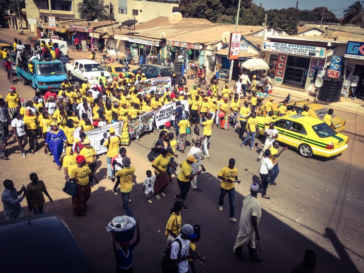 Memorial March for murdered UDP activist, Solo Sandeng, The Gambia © Helen Jones-Florio