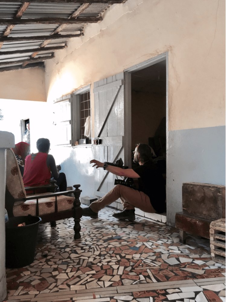 Photographer and documentary film maker, Jason Florio at work, The Gambia © Helen Jones-Florio