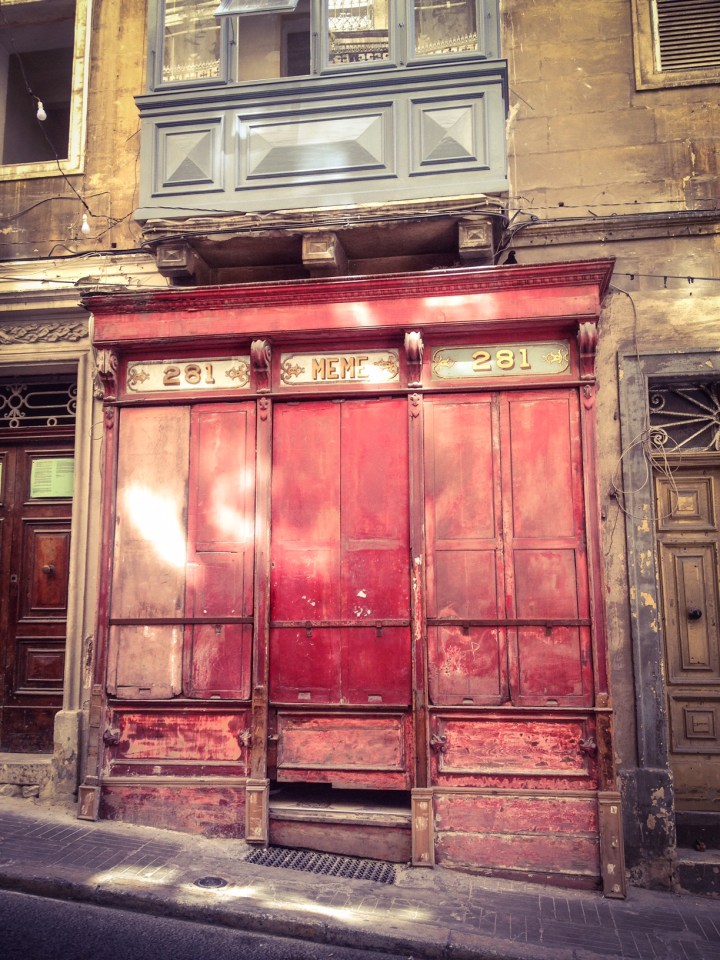 Disappearing Malta Series - 'Meme' vintage shop front, Valletta, Malta ©Helen Jones-Florio