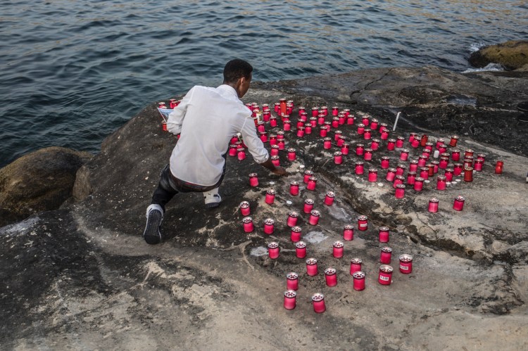 Ports of Hope, a candlelit vigil to honor the lives lost at sea and the need for solidarity, Valletta, Malta, 5th July 2018 ©Jason Florio
