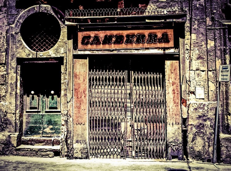 'Canberra' (no longer there) Vintage Shop Front- Valletta © Helen Jones-Florio 