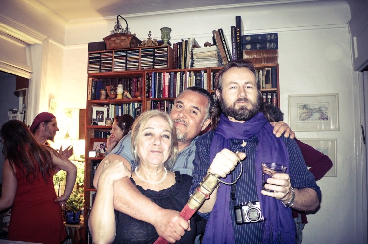 Cohen hospitality... we love this family, and their home. West 10th St, NYC L-R: Yaffa, Nachum, and Florio 