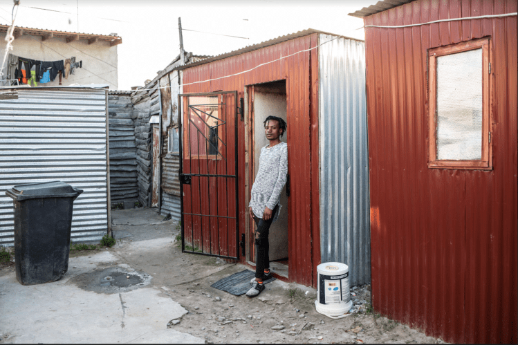 Prince January, at home in a township in South Africa - portrait © Jason Florio 