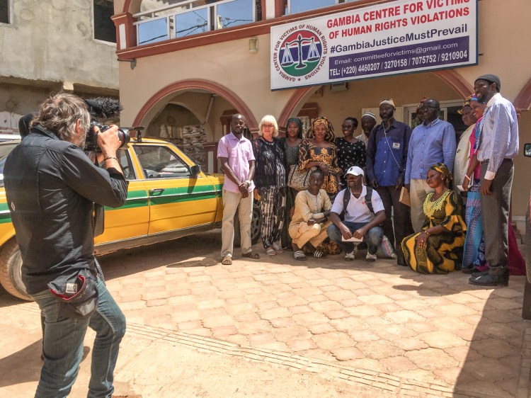 Jason Florio Photographer Filmmaker, at work – Gambia Centre for Victims of Human Rights Violations ©Helen Jones-Florio