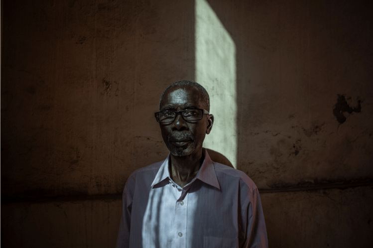 Lamin Ceesay - took part in Yahya Jammeh AIDS/HIV herbal 'cure' trials, the Gambia - portrait ©Jason Florio