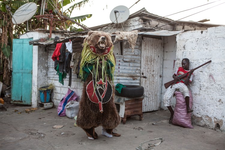 'The Hunting' traditional masquerades, The Gambia, West Africa © Jason Florio photography