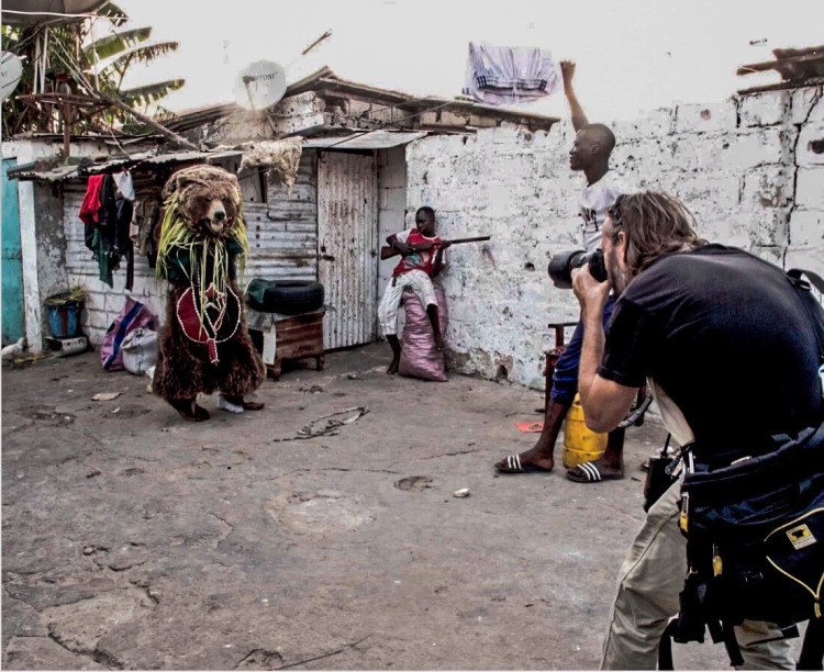 Jason Florio photographs 'The Hunting', traditional masquerades, Banjul, Gambia - Image © Helen Jones-Florio