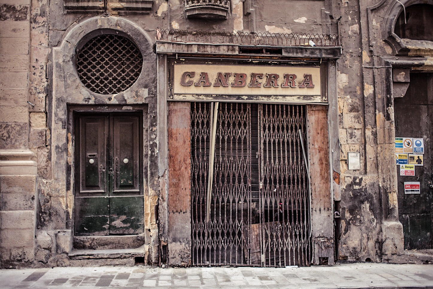 #DisappearingMalta – literally: ‘Canberra’ Vintage Storefront- is no longer there. Valletta © Helen Jones-Florio