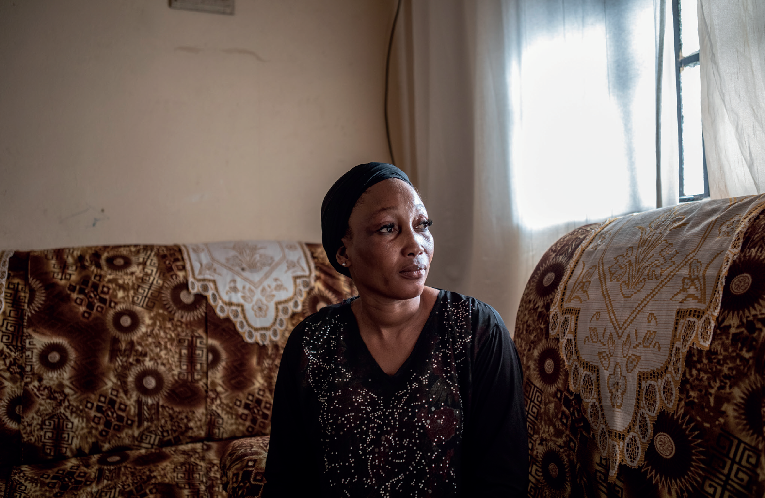 'Gambia - victims and resisters' : portrait of Fatou Suwaa widow of murdered army signal officer Mustafa Colley ©Jason Florio