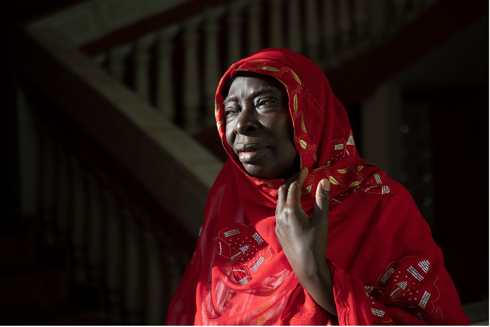 Gambia - victims and resisters: portrait of Ya Mammie Ceesay whose son was murdered by the former regime of Yahya Jammeh ©Jason Florio