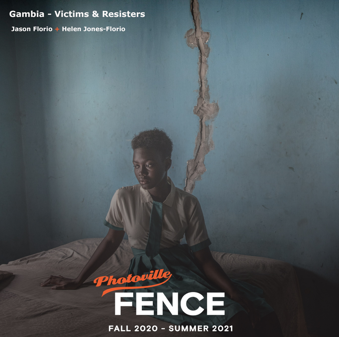 The Photoville FENCE - portrait from 'Gambia - victims, and resisters' ©Jason Florio/Helen Jones-Florio