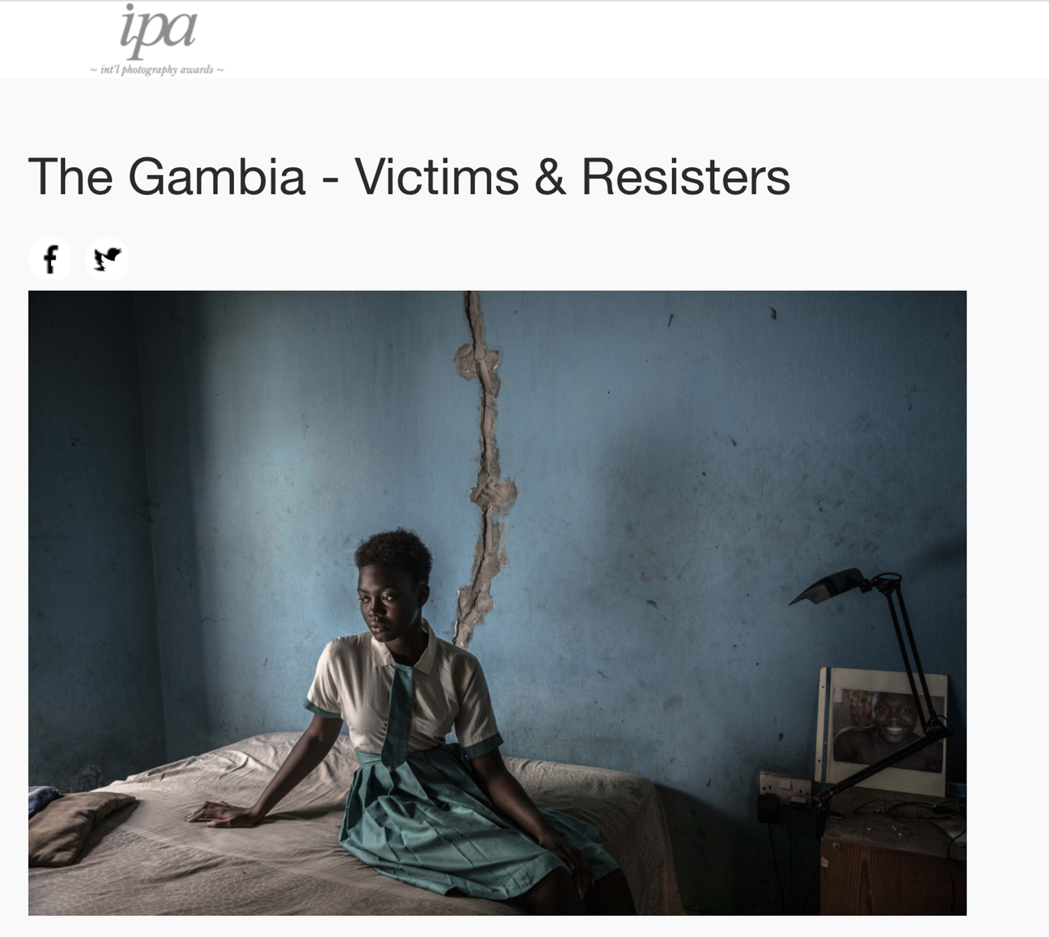 International Photography Awards – Honorable Mention: ‘The Gambia – victims, and resisters’ by Jason Florio and Helen Jones-Florio
