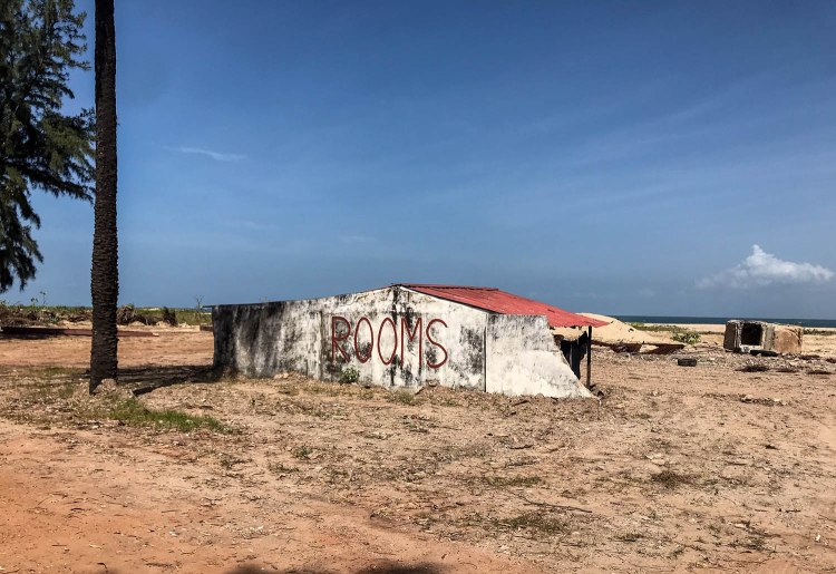 Gambia - R.I.P. Radio Syd the exterior of what was the first commercial radio station in Africa, Banjul, The Gambia, West Africa. Image ©Helen Jones-Florio
