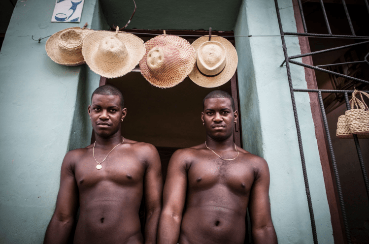 Travelogue - Images © Jason Florio. Cuban twins in Havana, Cuba