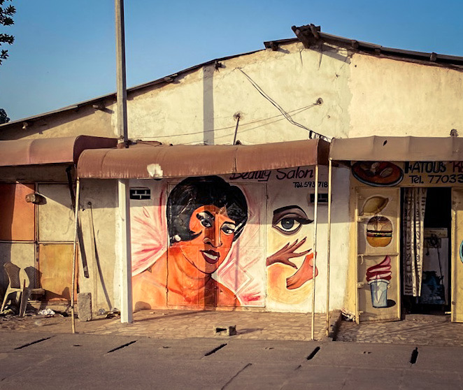 #GambiaDoors - Beauty Salon, Lamin, The Gambia. Photography prints ©Helen Jones-Florio