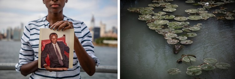 CAP PRIZE SHORTLIST 2021:Nana-Jo Ndow, daughter of Saul Ndow, holding a picture of her father who, in 2013, was forcibly disappeared from Senegal by Gambian security forces and murdered ©Jason Florio / Helen Jones-Florio