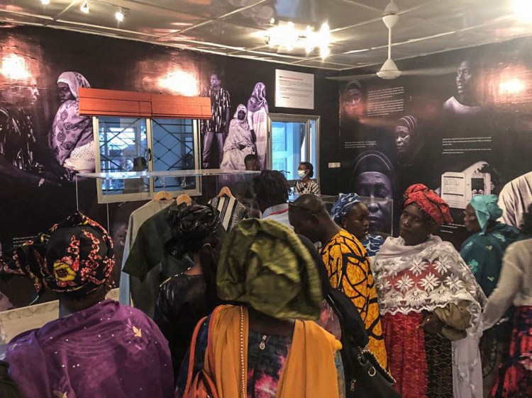 Opening of 'Memory House', The Gambia, West Africa. Black and white portrait © Bitzphotography