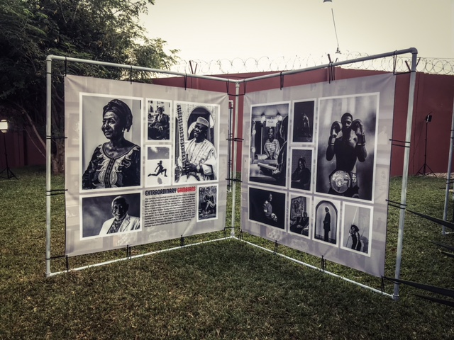 Exhibition images from 'Hidden Gambia' in the garden of Alliance Francaise, The Gambia - photography